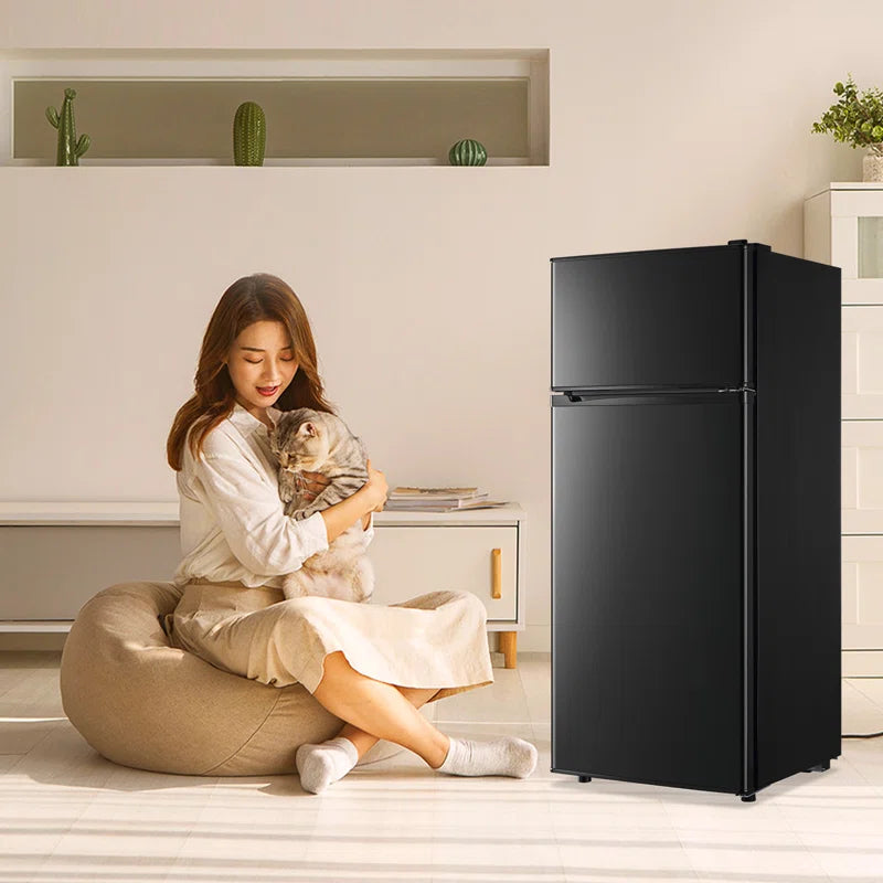 4.5 Cu.Ft Mini Fridge with Freezer Mini Fridge with Adjustable Shelves Small Refrigerator with 2-Door for Home, Kitchen, Office and Bedroom