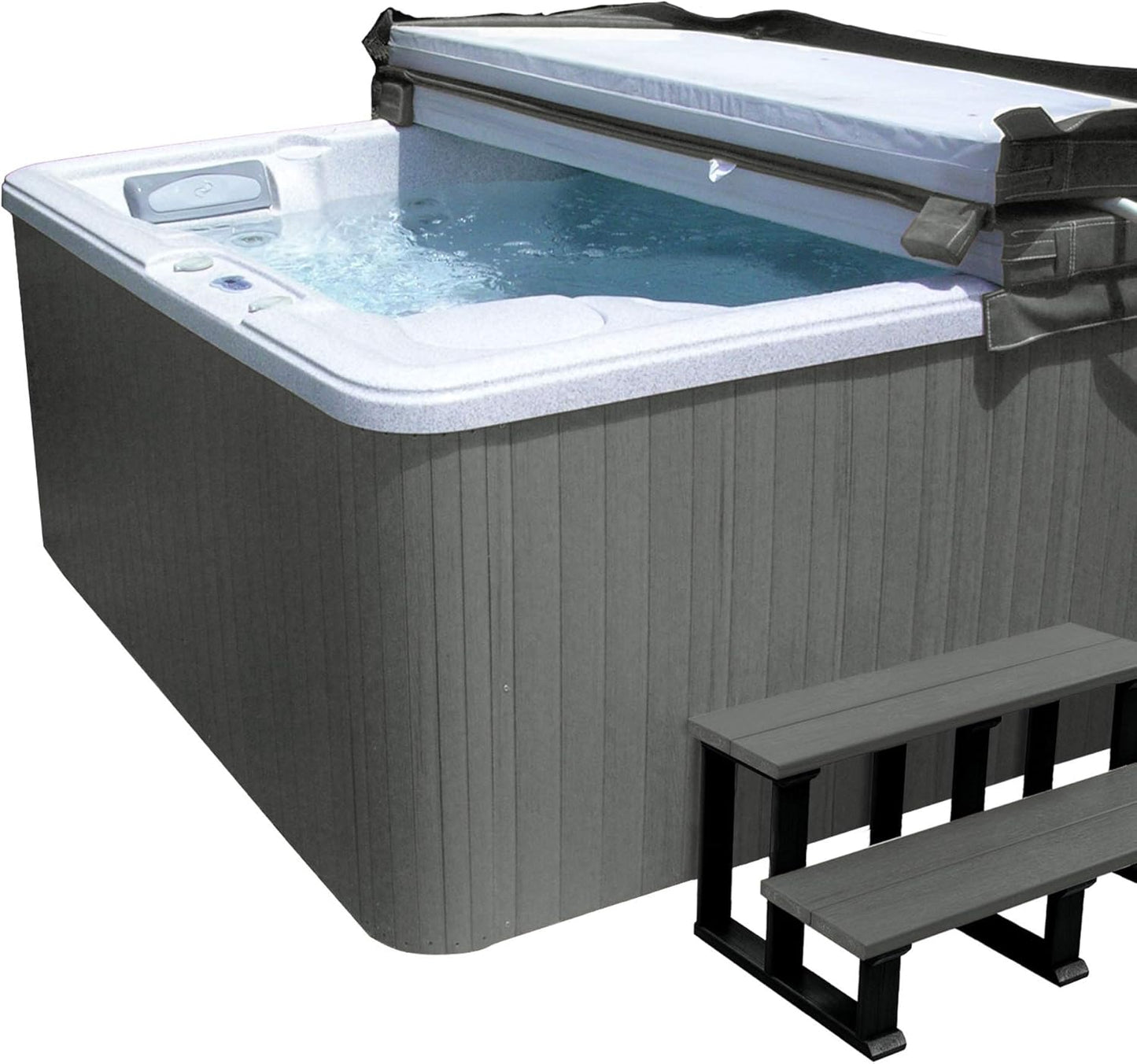 SPAKIT-FL-CGE Hot Tub Cabinet Spa Replacement Kit, Coastal Gray