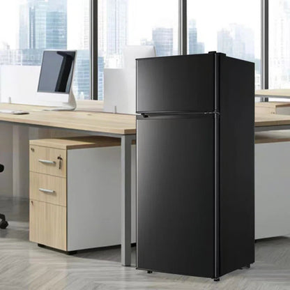 4.5 Cu.Ft Mini Fridge with Freezer Mini Fridge with Adjustable Shelves Small Refrigerator with 2-Door for Home, Kitchen, Office and Bedroom